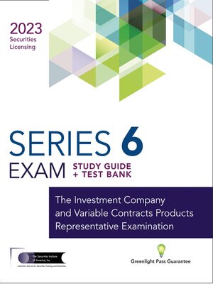cover image of SERIES 6 EXAM STUDY GUIDE 2023+ TEST BANK